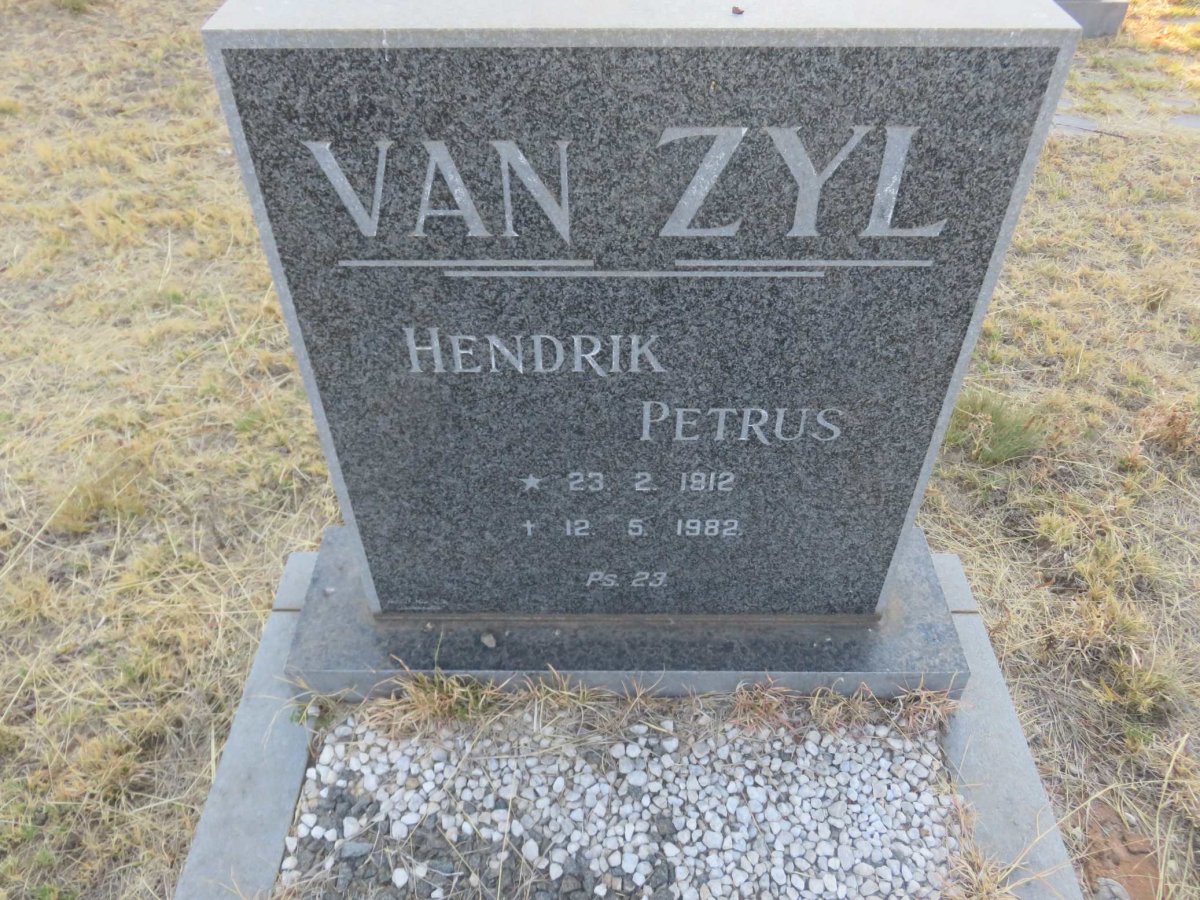 ZYL Hendrik Petrus, van 1912-1982