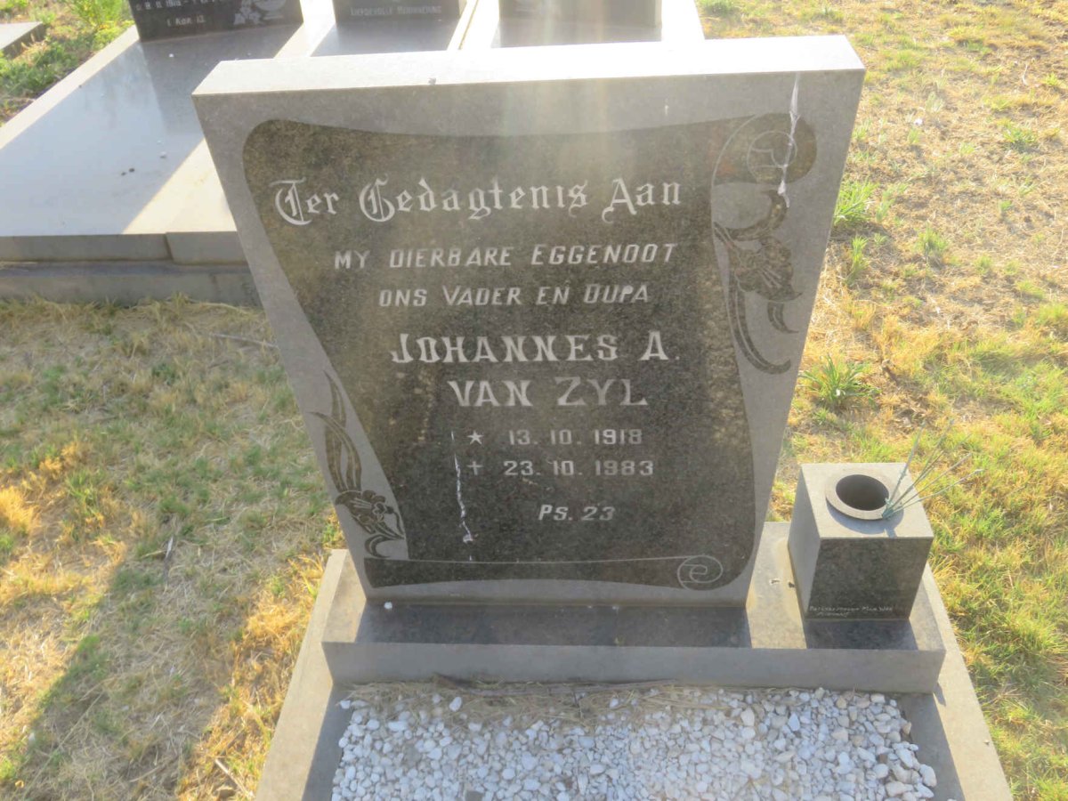 ZYL Johannes A., van 1918-1983