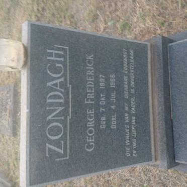 ZONDAGH George Frederick 1897-1966