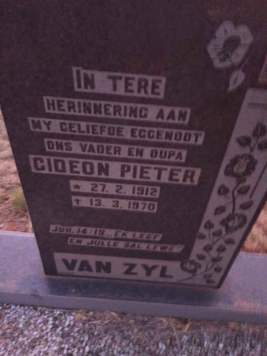 ZYL Gideon Pieter, van 1912-1970
