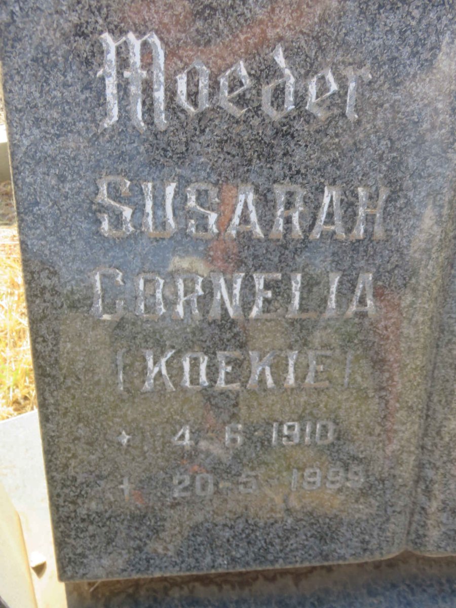 ? David Johannes 1906-1978 &amp; Susarah Cornelia 1910-1999