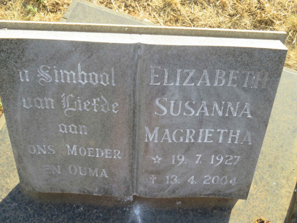 ? Elizabeth Susanna Magrietha 1927-2004