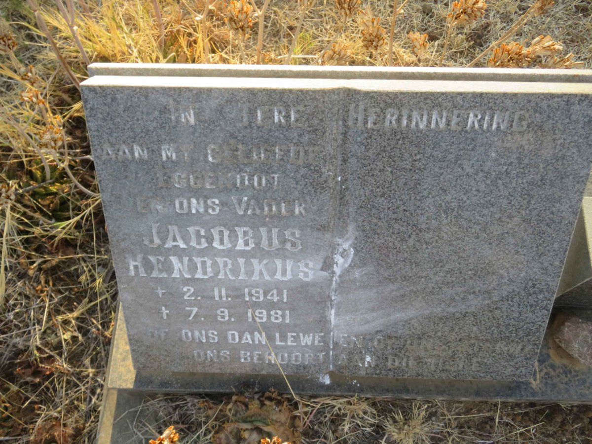 ? Jacobus Hendrikus 1941-1981