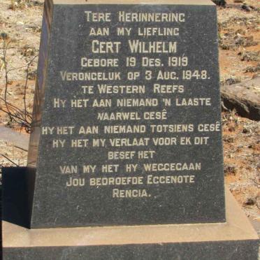 BEZUIDENHOUT Gert Wilhelm 1919-1948