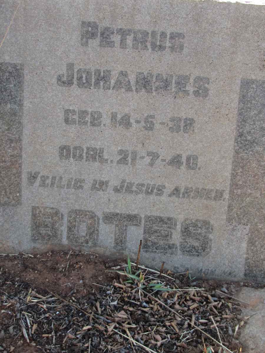 BOTES Petrus Johannes 1938-1940