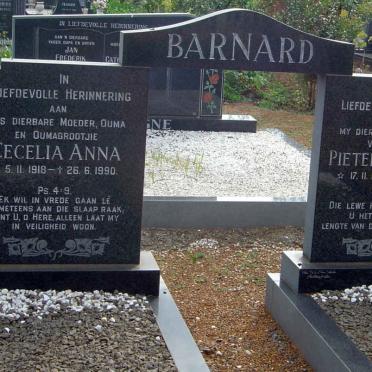 BARNARD Pieter Johannes 1917-1987 &amp; Cecelia Anna 1918-1990
