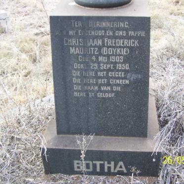 BOTHA Christiaan Frederick Mauritz 1903-1950