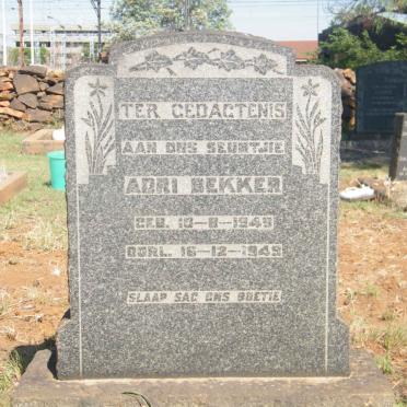 BEKKER Adri 1949-1949