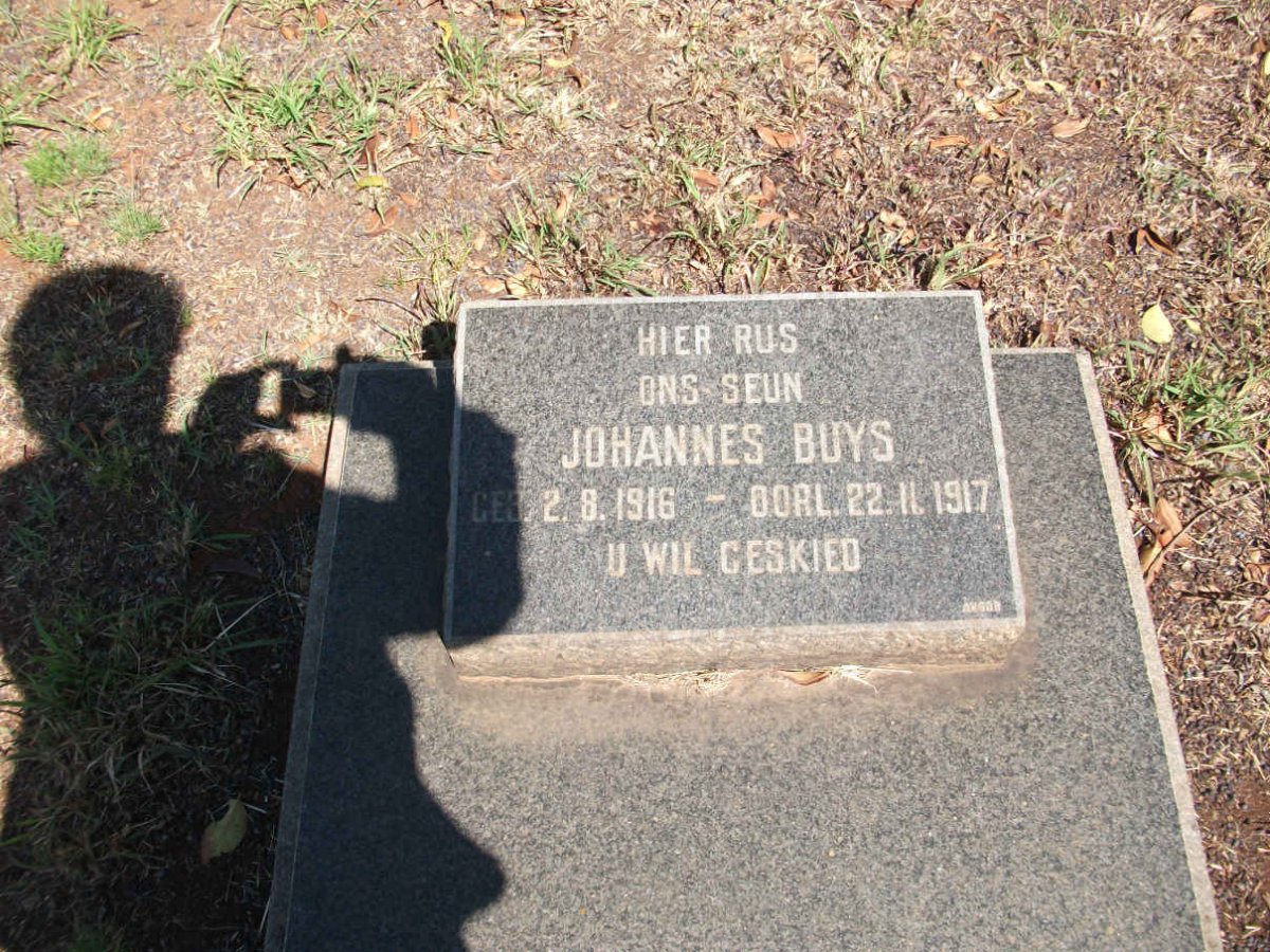 BUYS Johannes 1916-1917