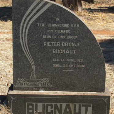 BLIGNAUT Pieter Cronje 1921-1946