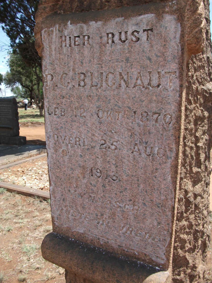 BLIGNAUT P.G. 1870-1913