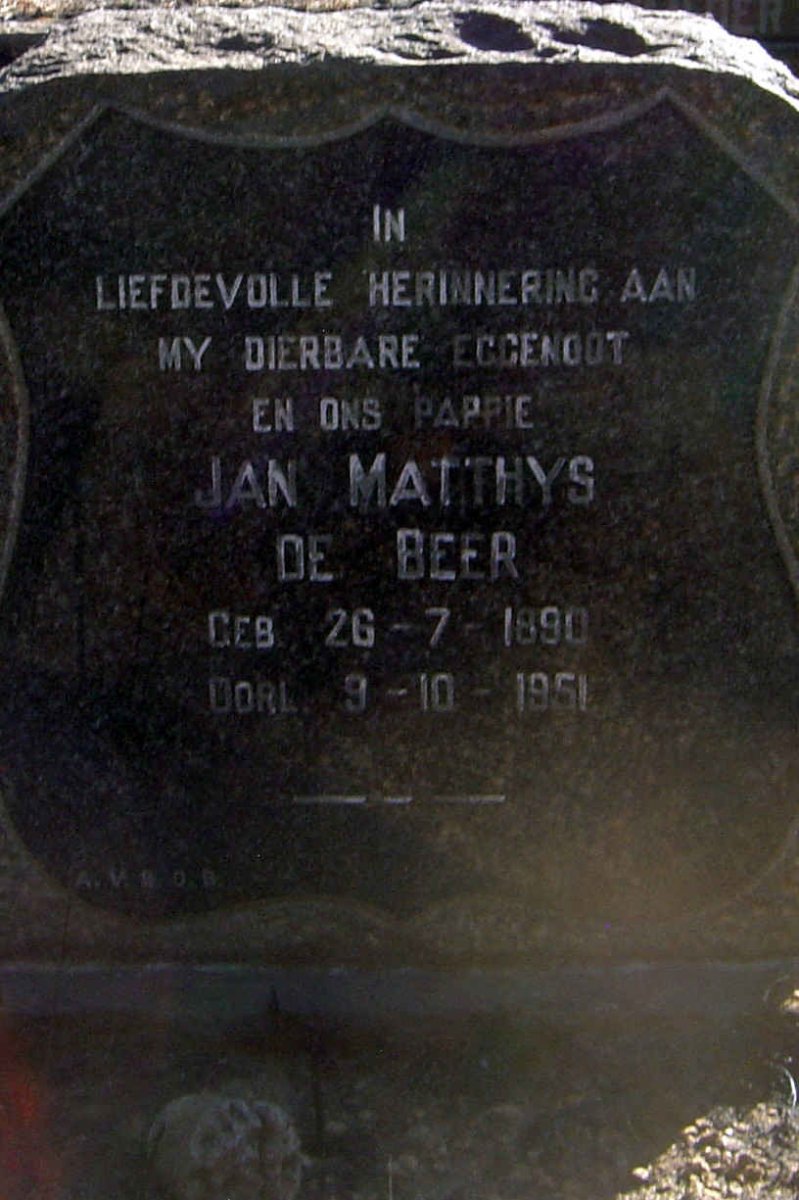 BEER Jan Matthys, de 1890-1951