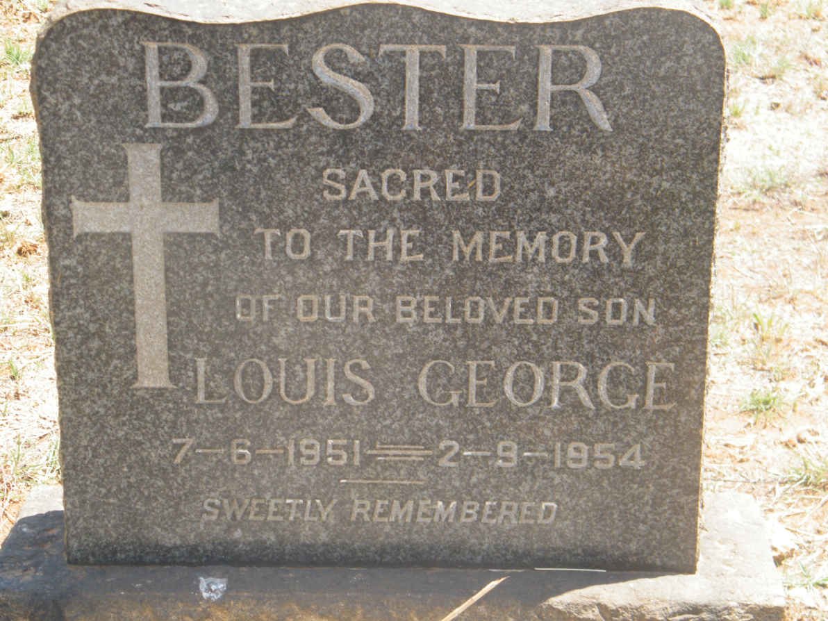 BESTER Louis George 1951-1954