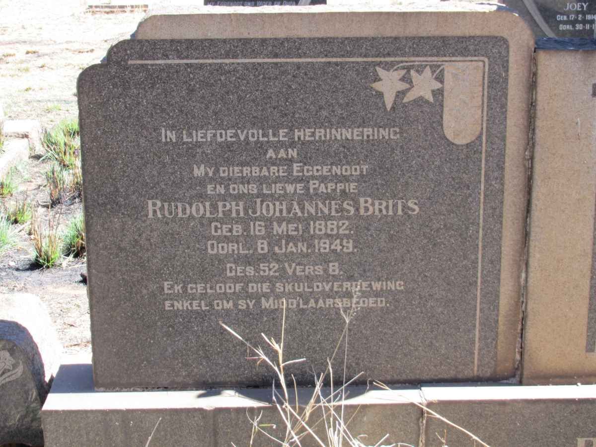 BRITS Rudolph Johannes 1882-1949