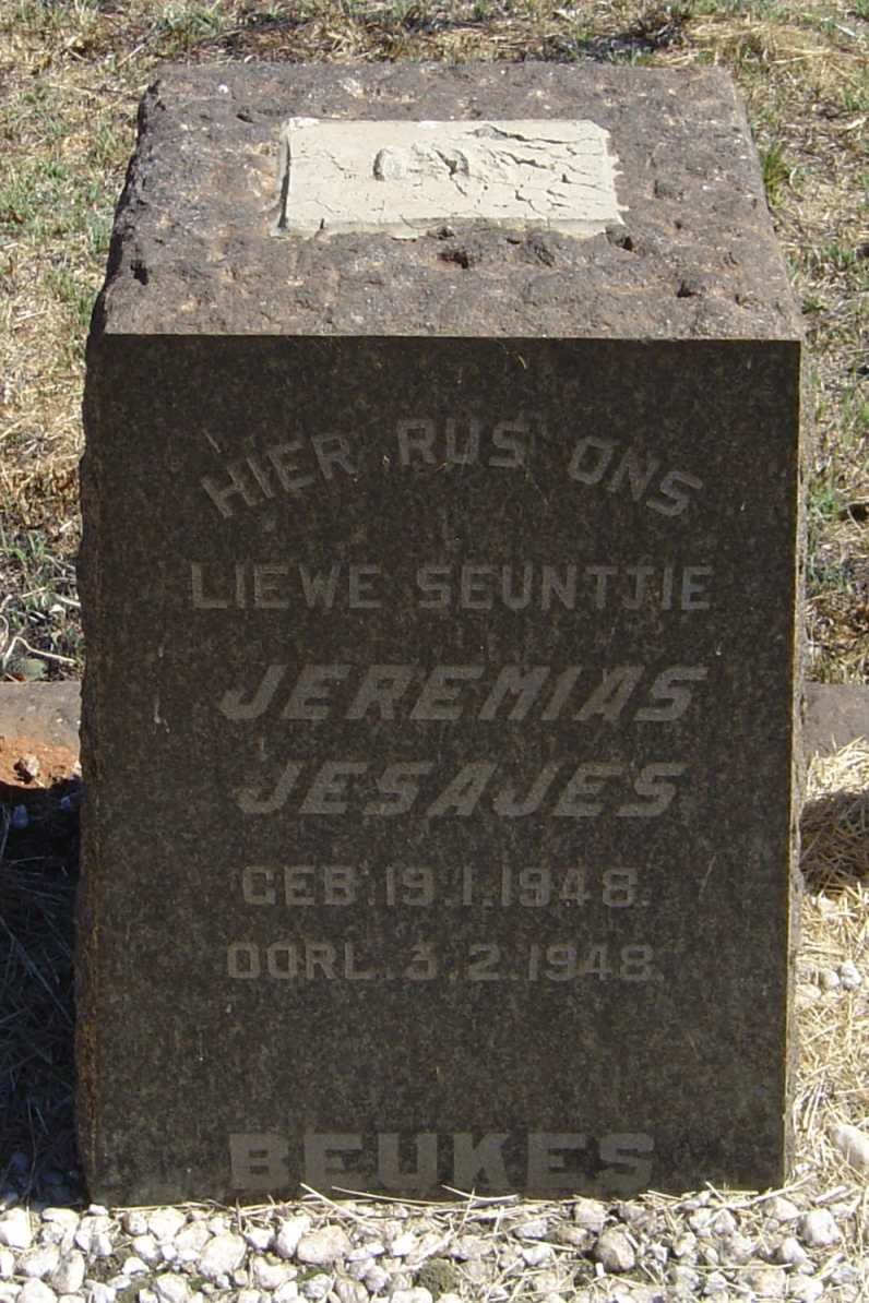 BEUKES Jeremias Jesajes 1948-1948