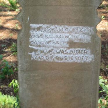 COETZER Johanna M. 1859-19??