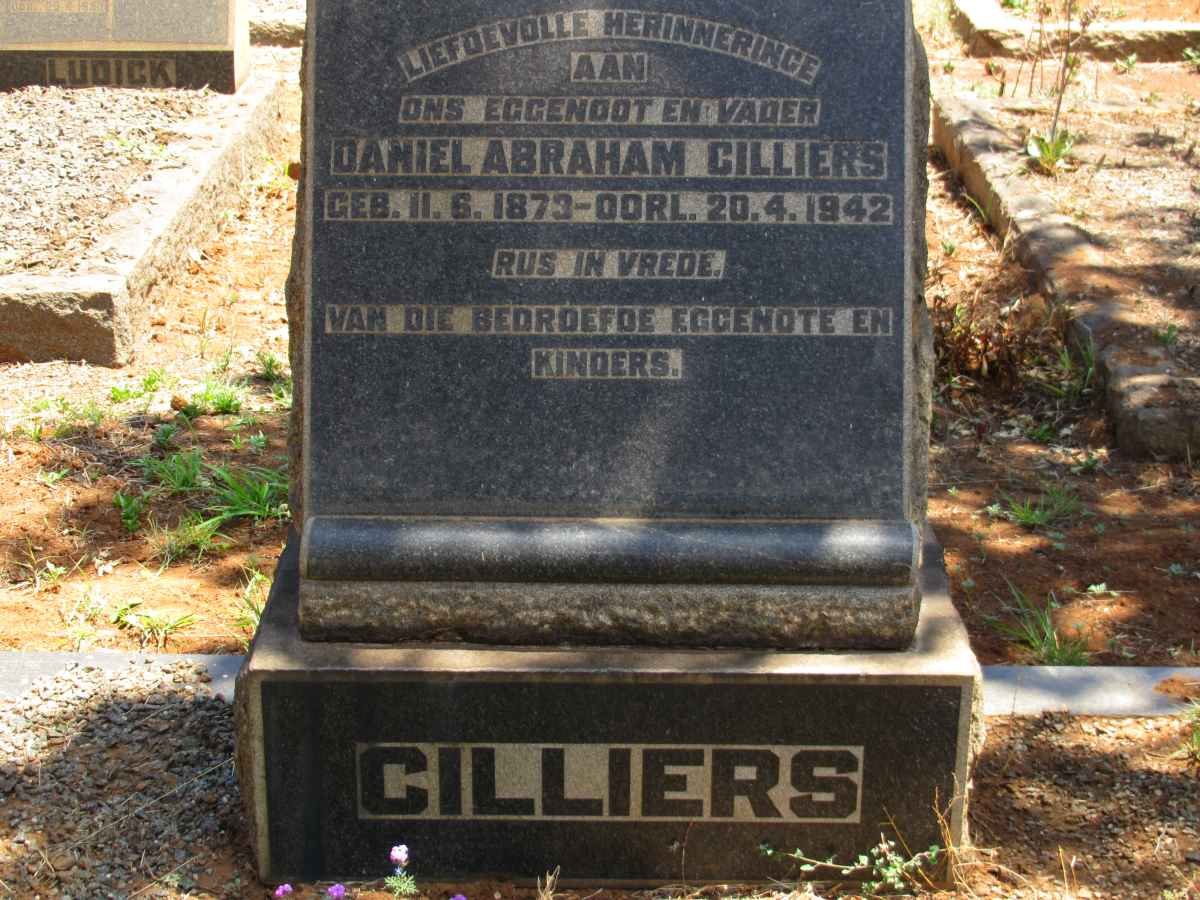 CILLIERS Daniel Abraham 1873-1942