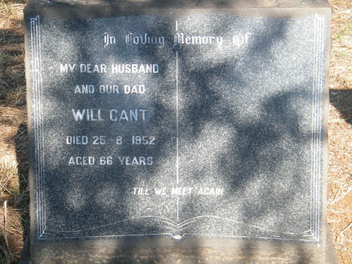 CANT Will -1952