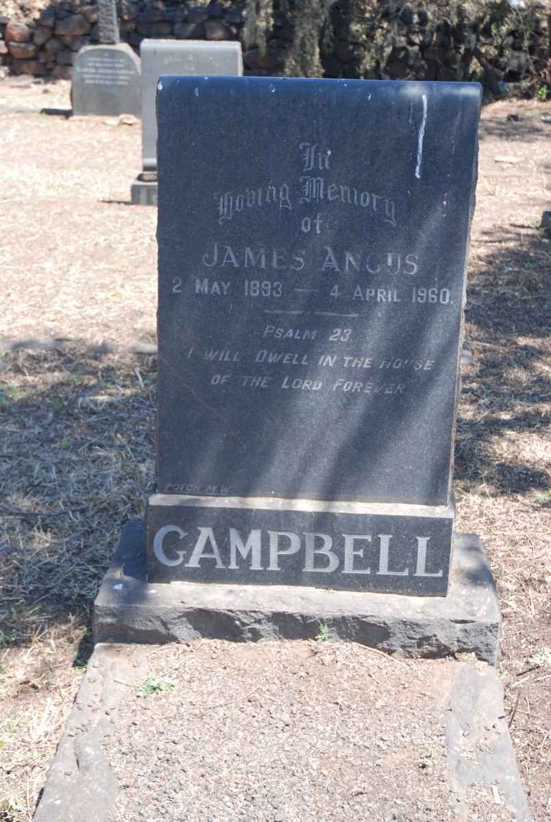 CAMPBELL James Angus 1893-1960