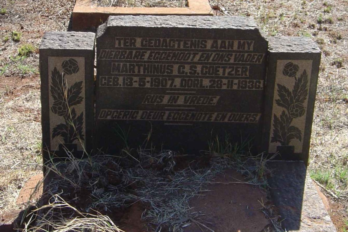 COETZER Marthinus C.S. 1907-1936