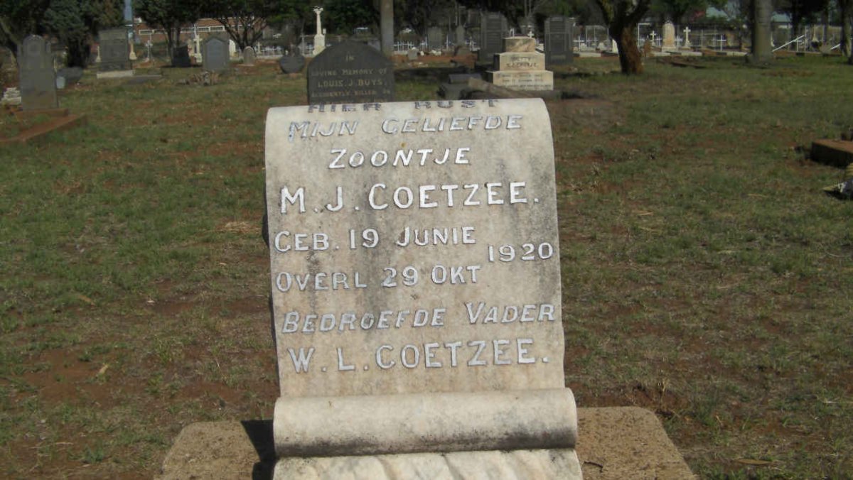 COETZEE M.J. 1920-1920