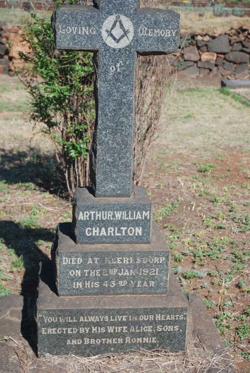 CHARLTON Arthur William -1921