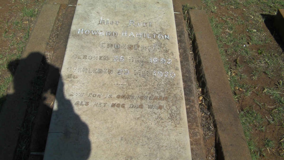 CROESE? Howard Hamilton 1892-1920