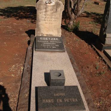 COETZEE Zacharia Gertruida Magdalena nee VILJOEN 1893-1918