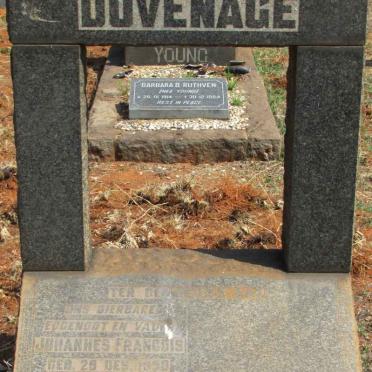 DUVENAGE Johannes Francois 18??-1951