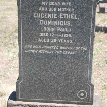 DOMINICUS Eugenie Ethel nee PAUL -1935