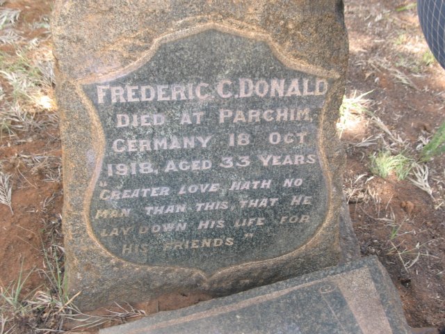 DONALD Frederic C. -1918