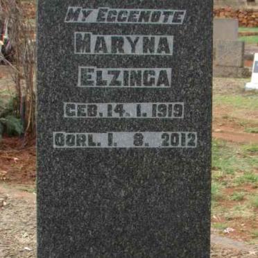 ELZINGA Maryna 1919-2012