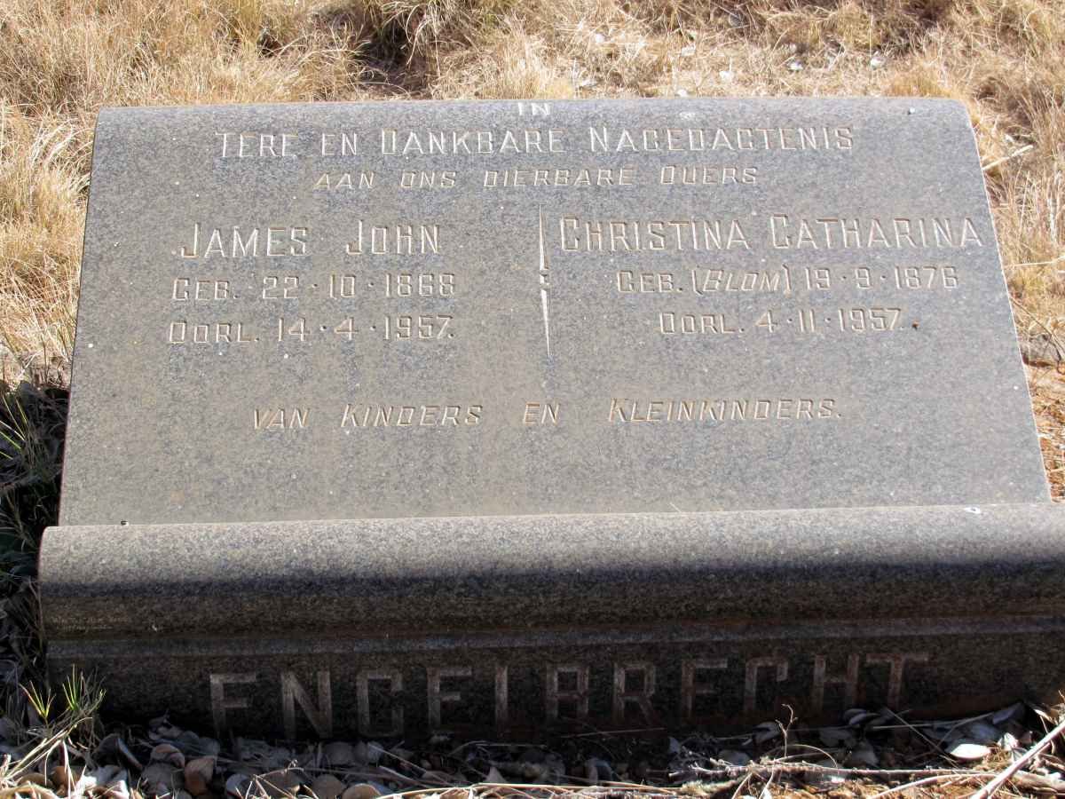 ENGELBRECHT James John 1868-1957 &amp; Christina Catharina BLOM 1876-1957