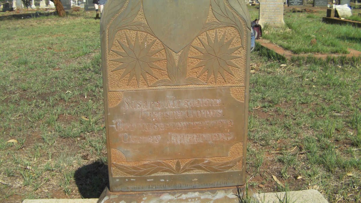 GOUWS Susara Magdalena Fransina 1912-1920