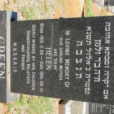 GREEN Helen 1915-1991