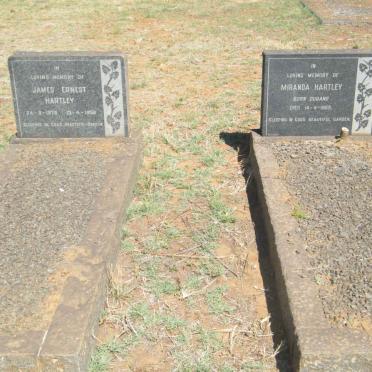 HARTLEY James Ernest 1875-1956 &amp; Miranda DURAND -1969