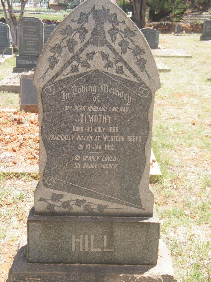 HILL Timothy 1899-1953