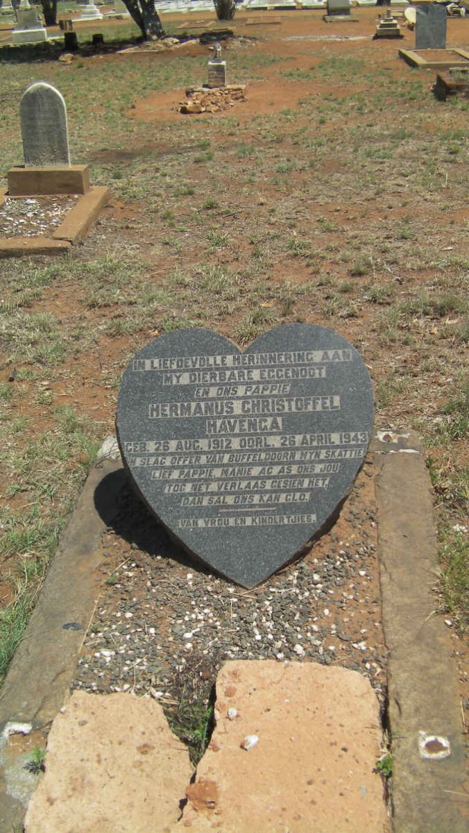 HAVENGA Hermanus Christoffel 1912-1943