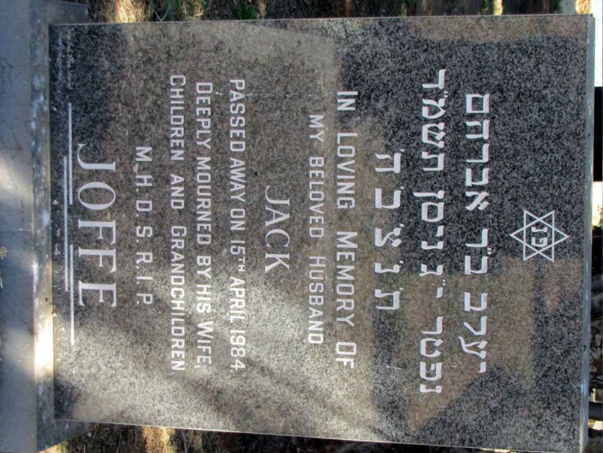 JOFFE Jack -1984