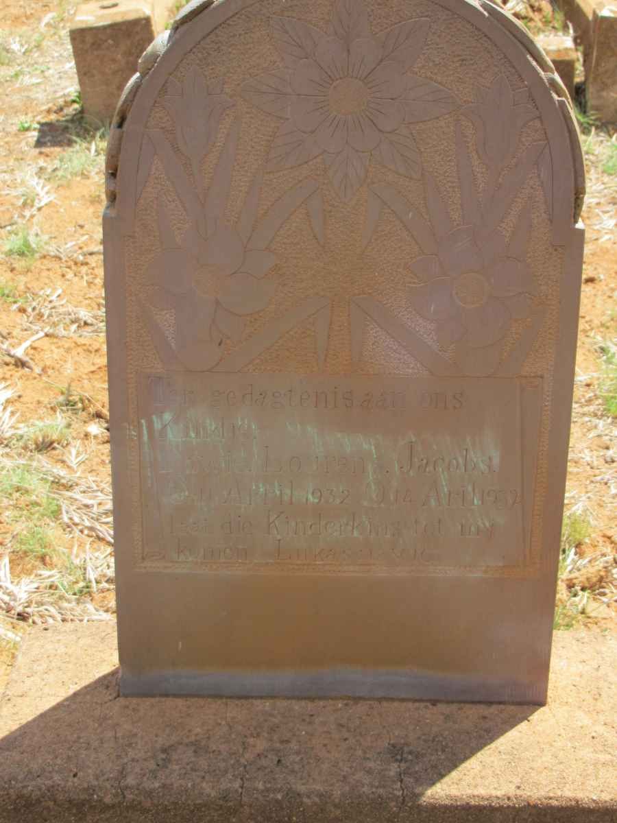 JACOBS ? Lourens 1932-1932