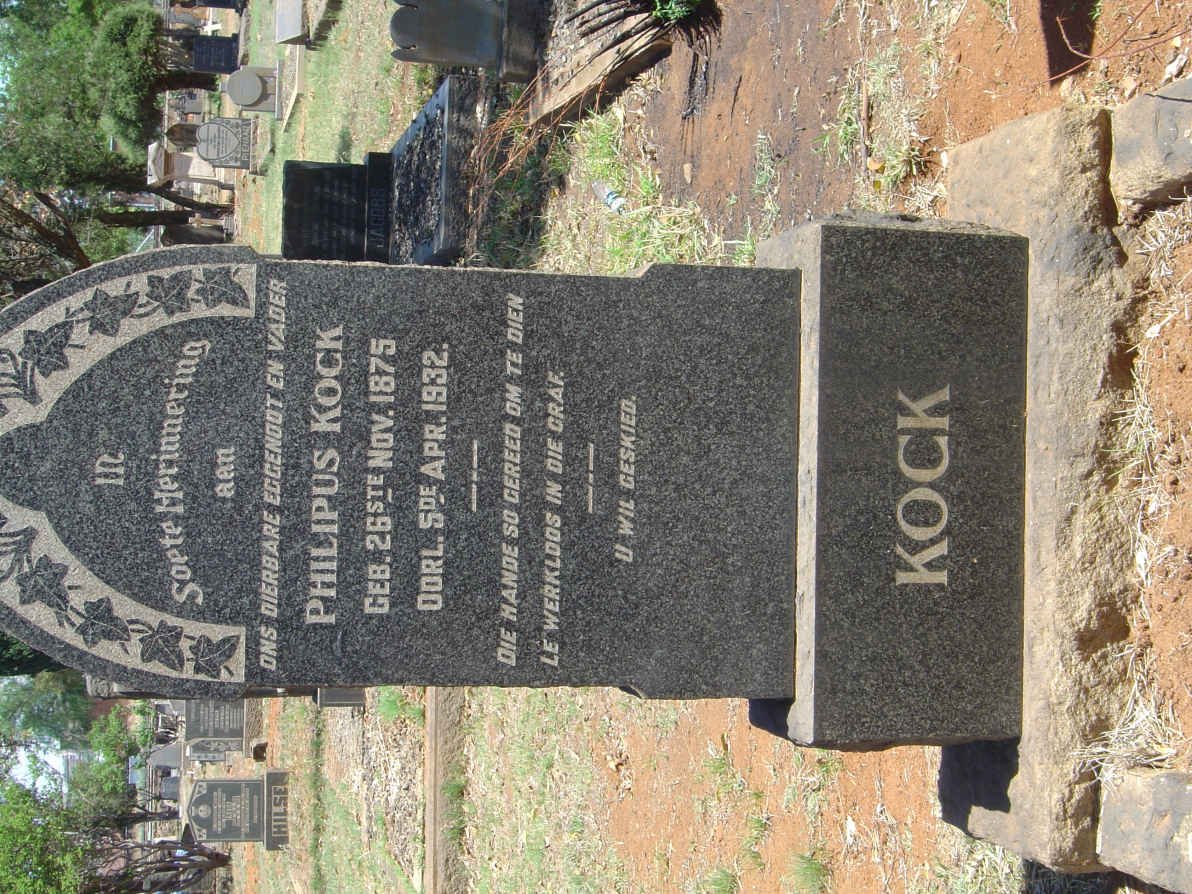 KOCK Philipus 1875-1932