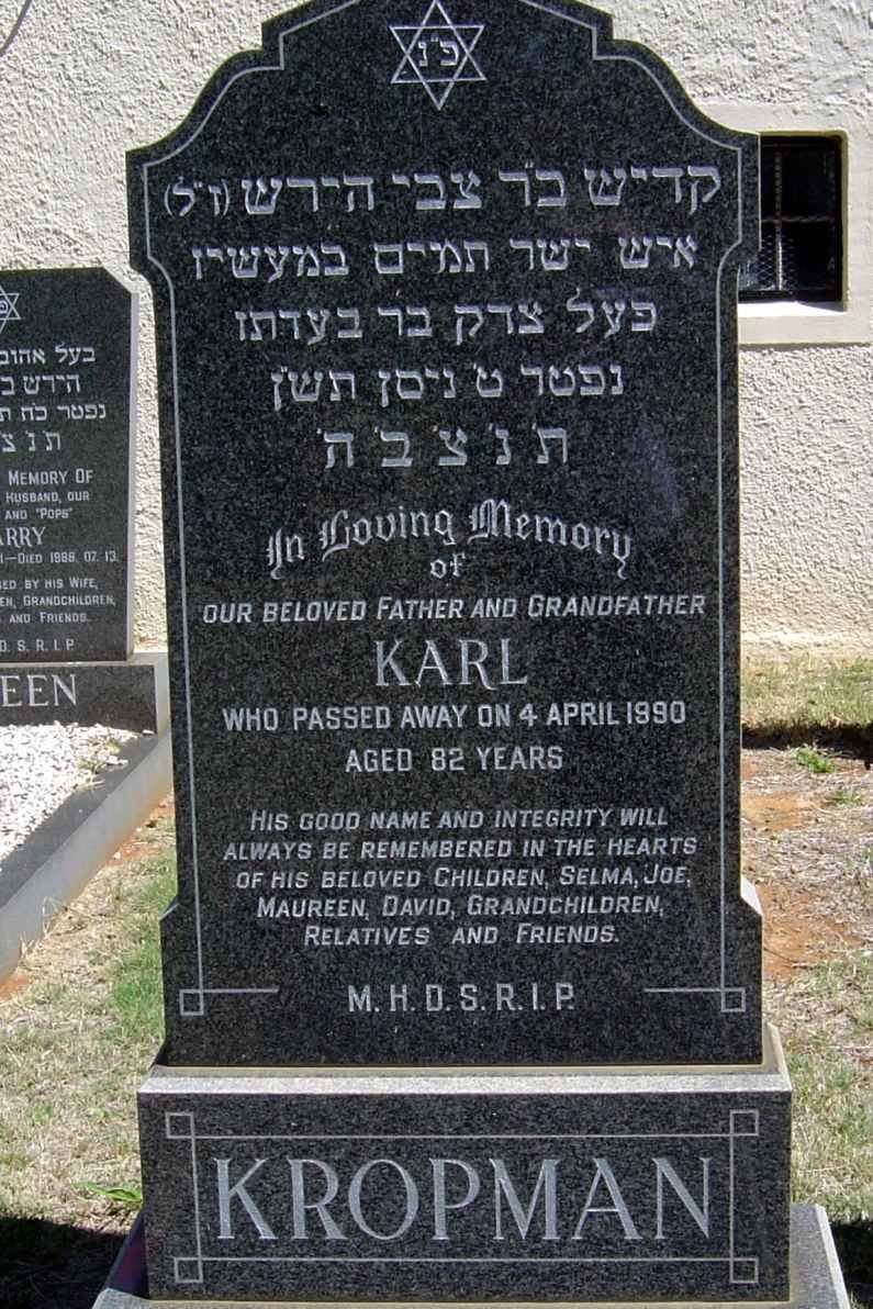 KROPMAN Karl -1990