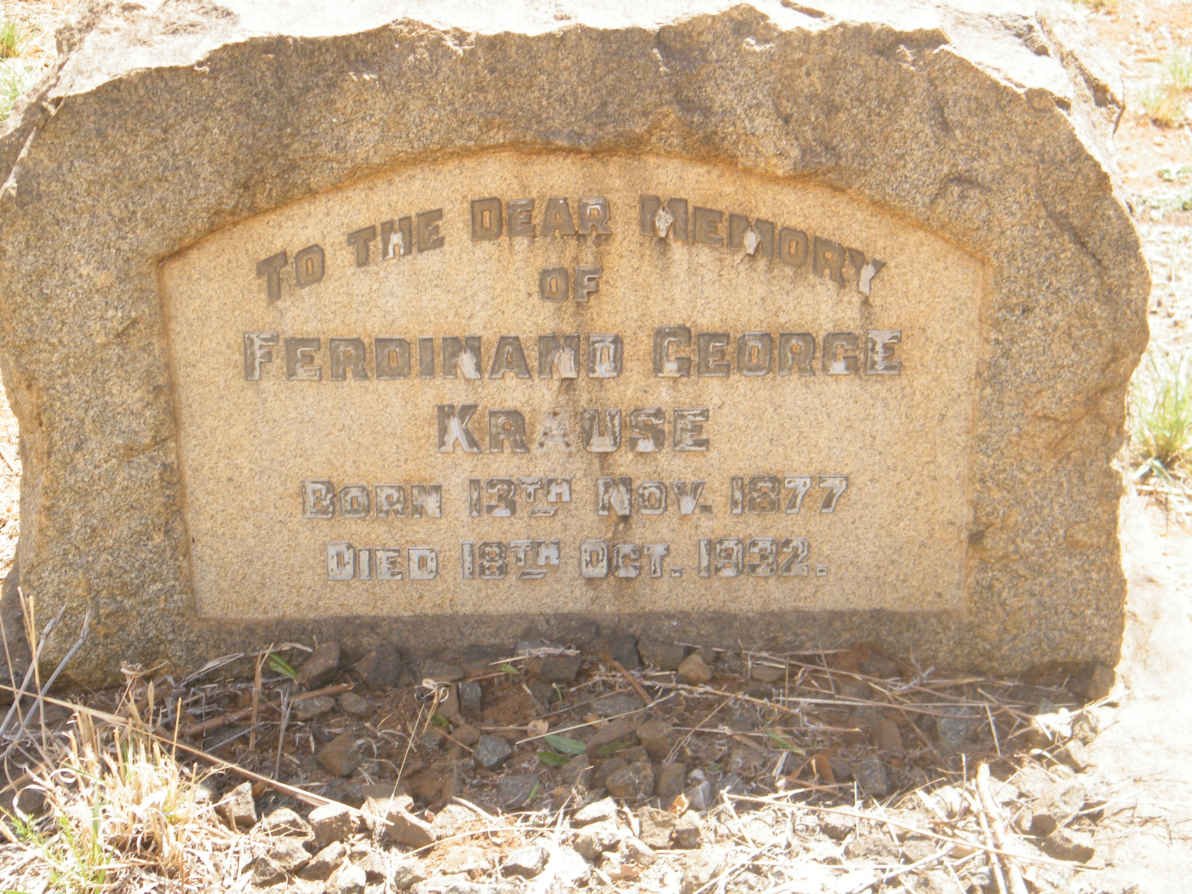 KRAUSE Ferdinand George 1877-1932