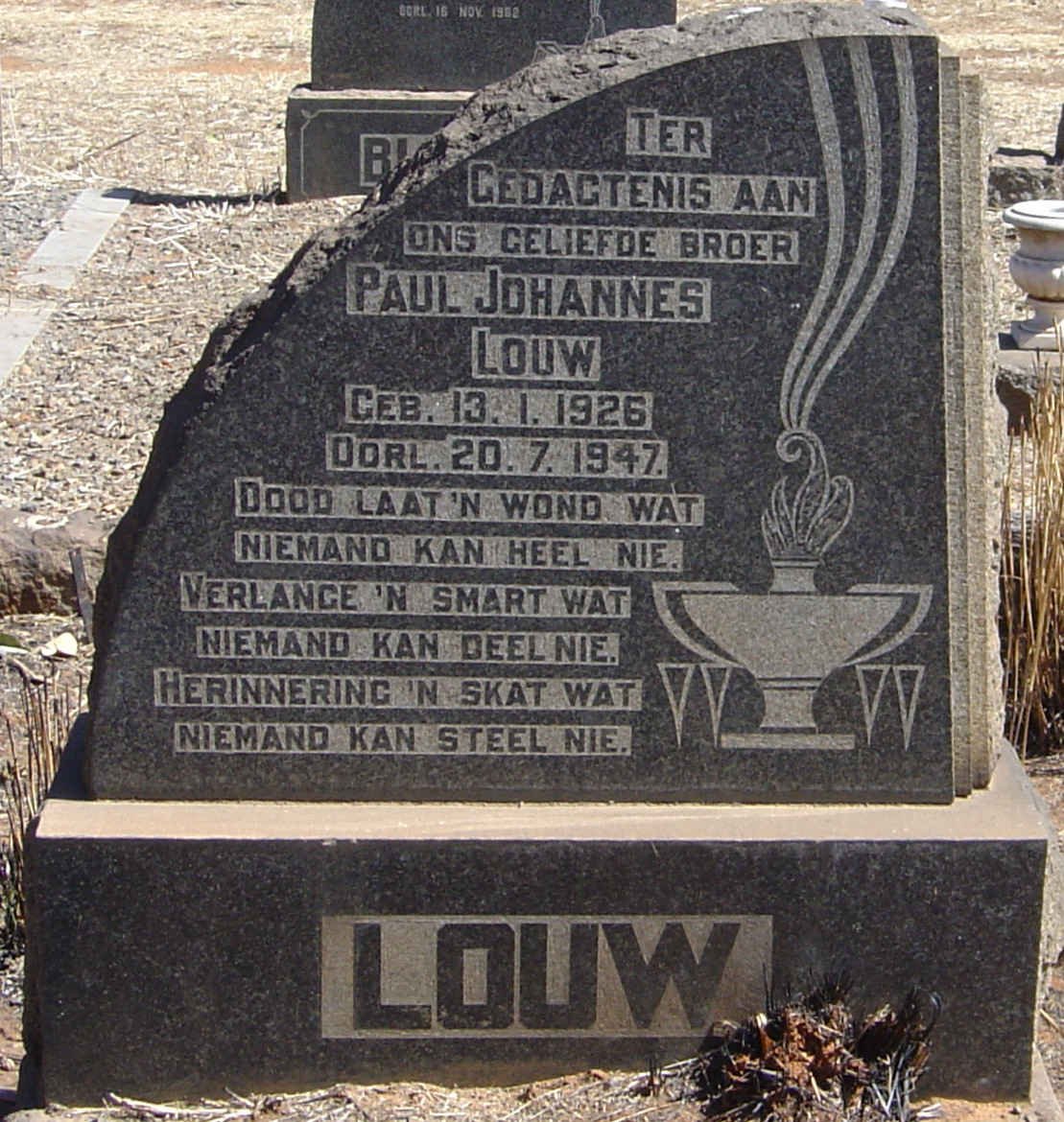 LOUW Paul Johannes 1926-1947