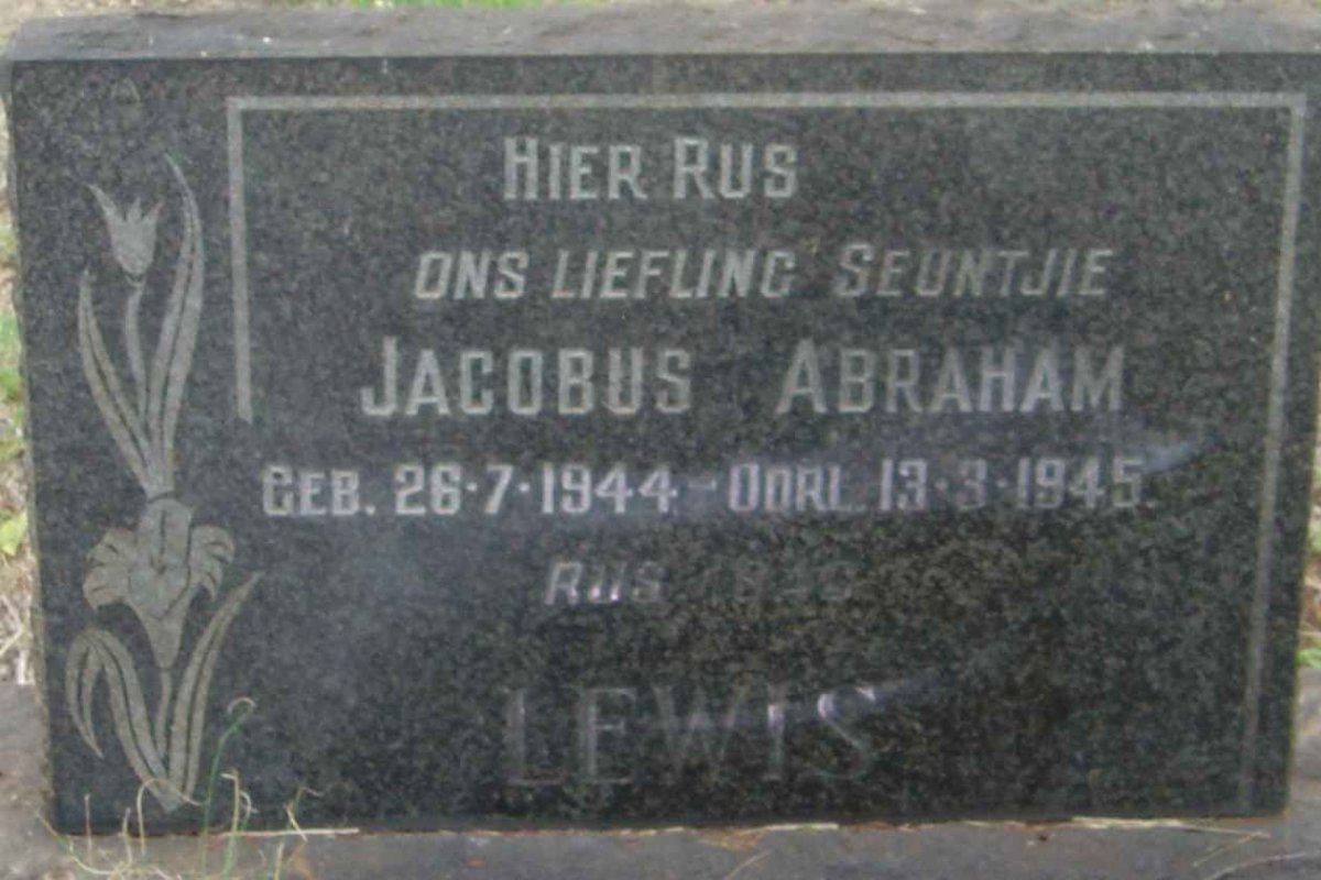 LEWIS Jacobus Abraham 1944-1945