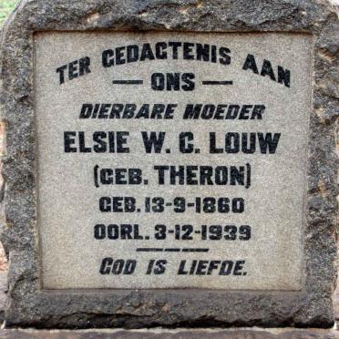 LOUW Elsie W.C. nee THERON 1860-1939