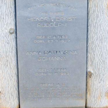 LUDICK Hendrik Ernst Rudolph 1853-1937 &amp; Anna Catharina Johanna 1864-1943