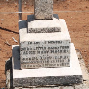 GUEST Alice Mary 1908-1909 :: GUEST Muriel Lucy 1908-1909