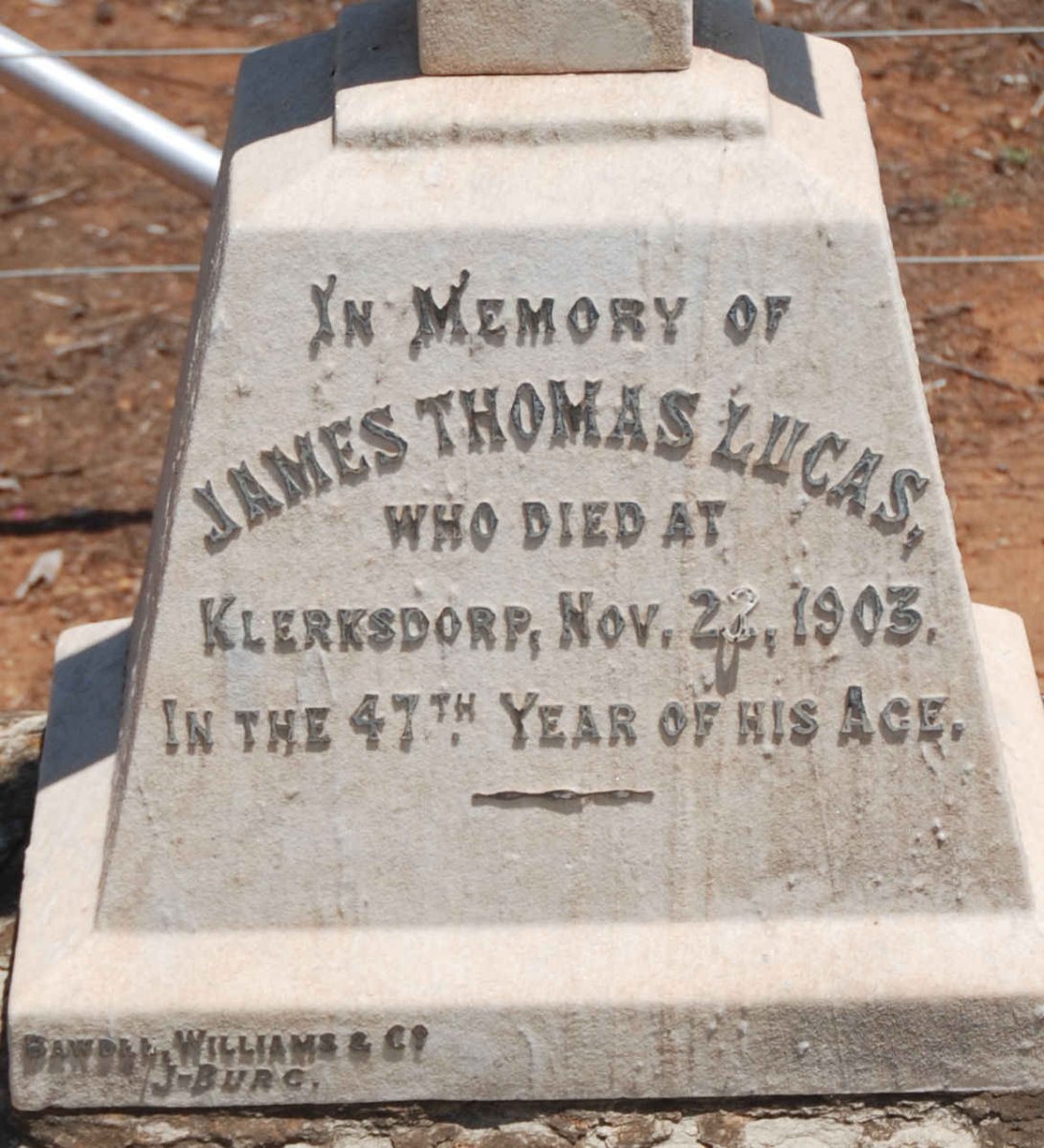LUCAS James Thomas -1903