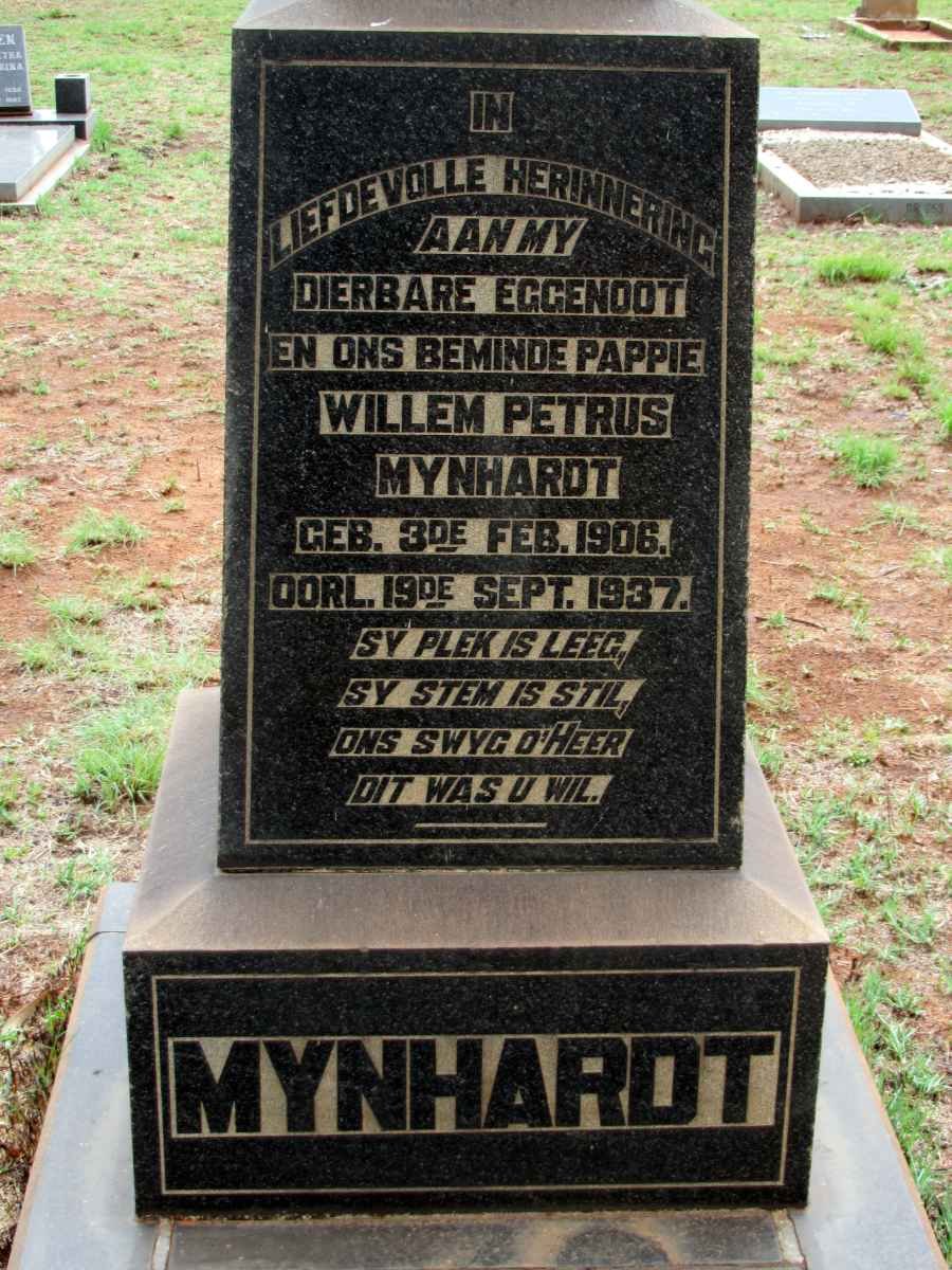 MYNHARDT Willem Petrus 1906-1937